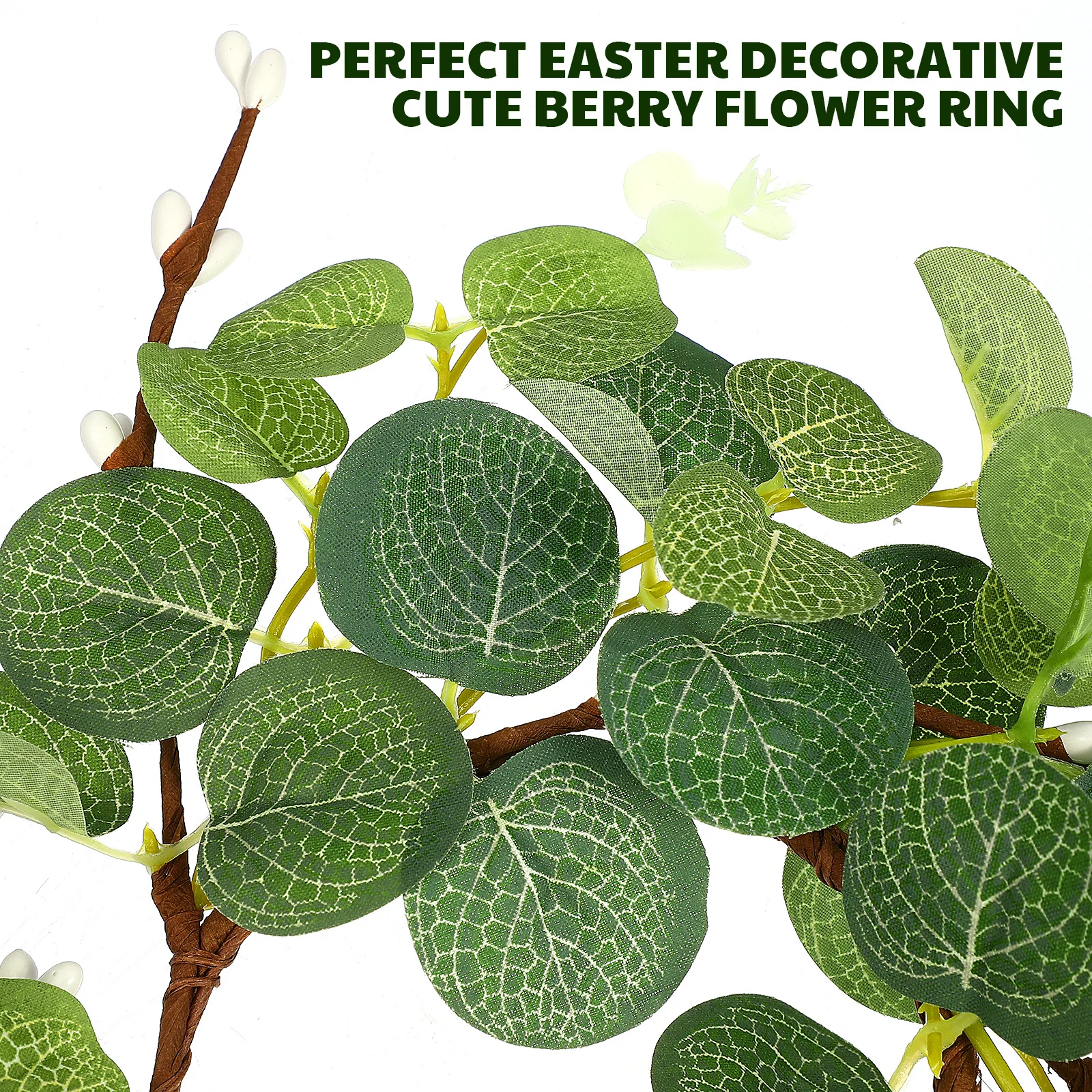 

Nordic Inspired Easter Wreath with Eucalyptus 2Pcs Decorative Ring Home Festival Decor