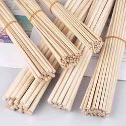 20pcs/50pcs Small Solid Bamboo Stick Diameter 3mm/4mm/5mm/6mm/8mm/10mm/Length 30cm DIY Handmade Building Model Materials Wood