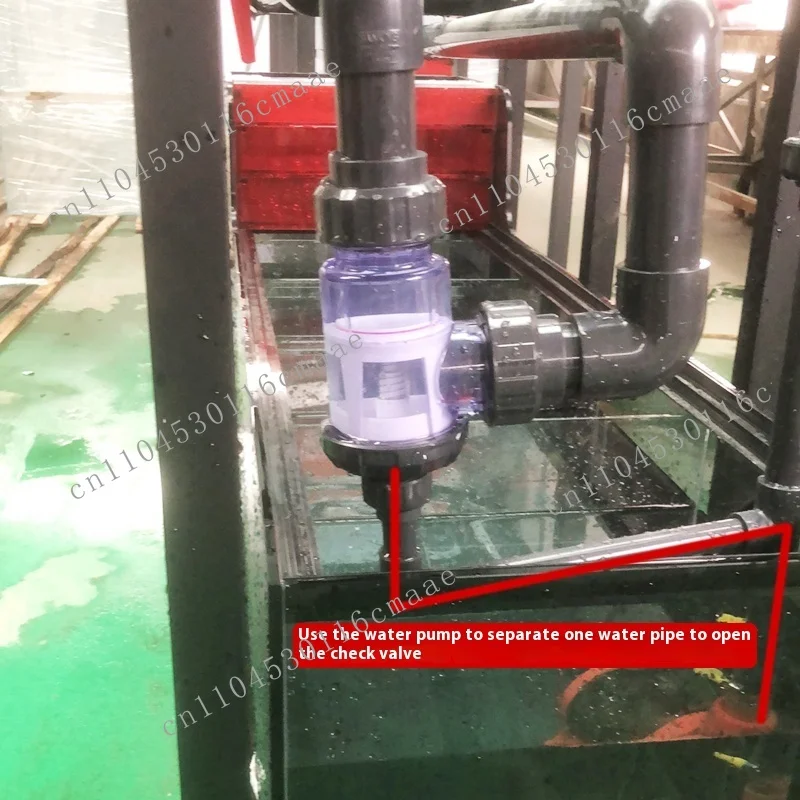 

Fish tank sewer plastic sewer valve box, environmentally friendly large flow lifting cylinder check valve bottom filter tank