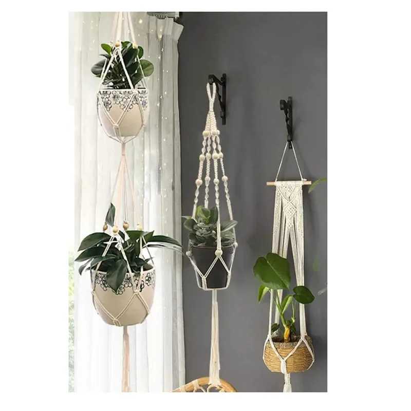 

Hanging Plant Handmade Plant Hanger Flower Pot Planter Hanger Wall Decor Courtyard Garden Hanging Planter Hanging Basket