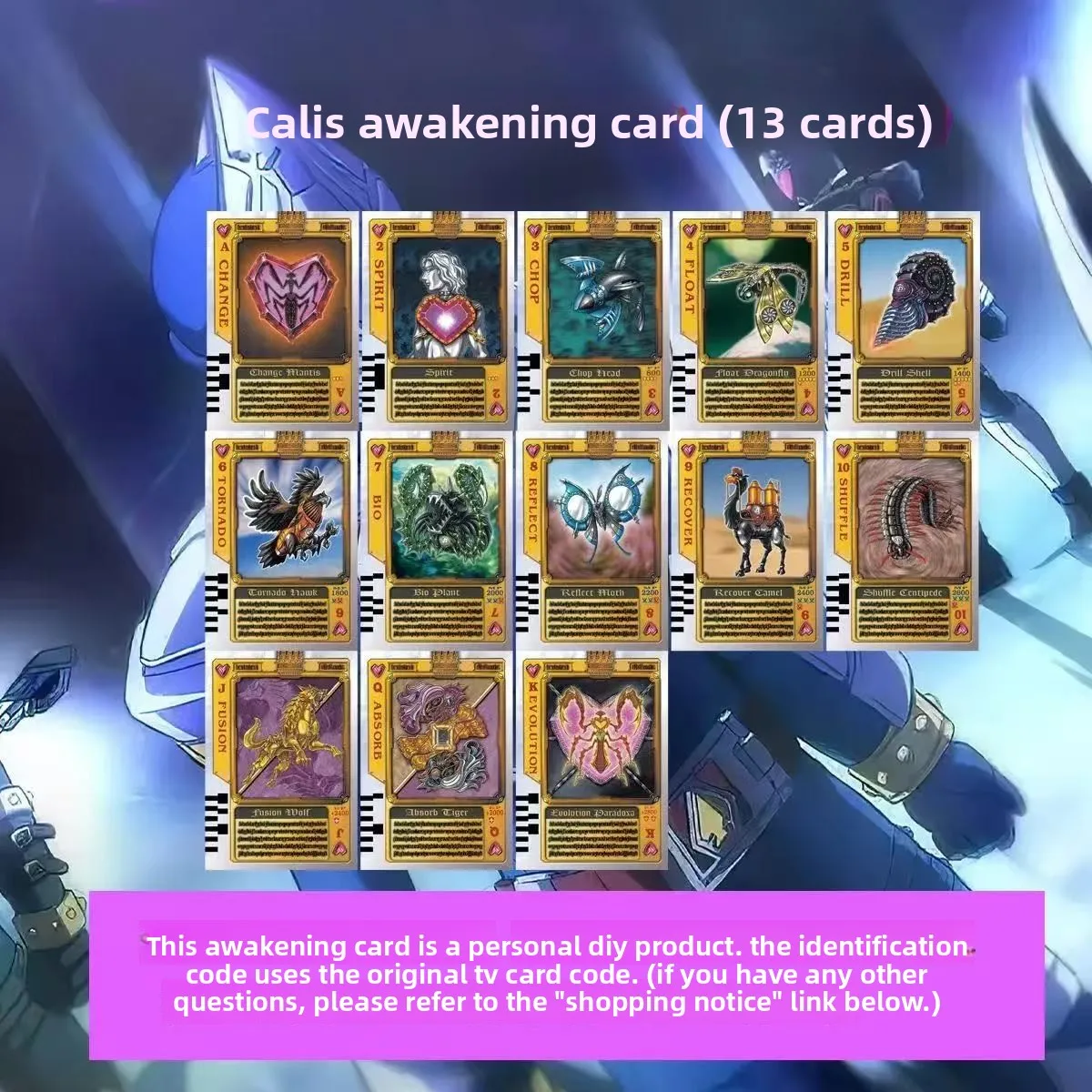 Kamen Rider Decade Cos Homemade Card Outsider Extra Story with Geren Awakening Cards