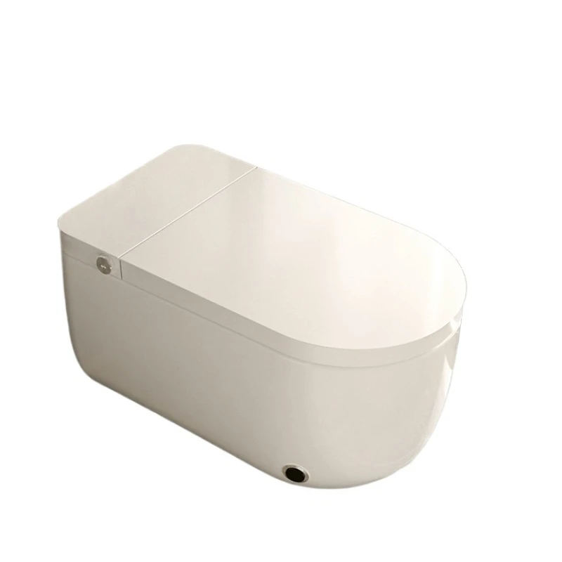 

Умный унитаз двойного назначения на корточках, встроенная яма на корточках с пузырьковым экраном, без ограничения давления воды, автоматический откидной унитаз