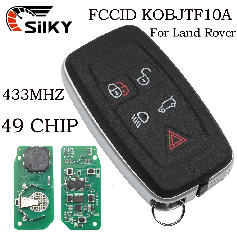 SilKY KOBJTF10A 315/433MHz Proximity Car Remote Key For Land Rover Range Rover Sport Evoque Freelander Jaguar Discovery 4 ByLibe