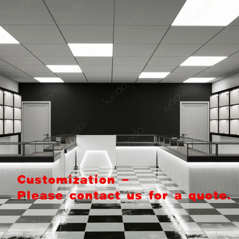 custom.Sundo High Quality Jewelry Shop Display Cabinet with Led Light Customized Glass showcase Jewelry Shop Counter
