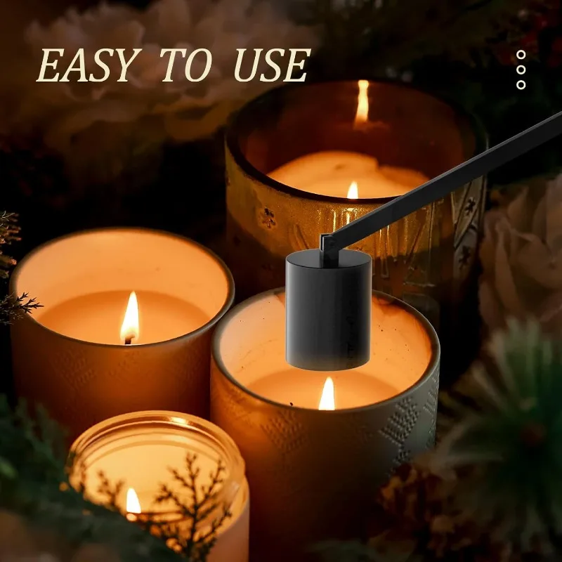 1pcs Black Fire Extinguisher Candle Wick Scissors Fire Trimmer Tool Candle Fire Extinguishing Gadget Home Gift