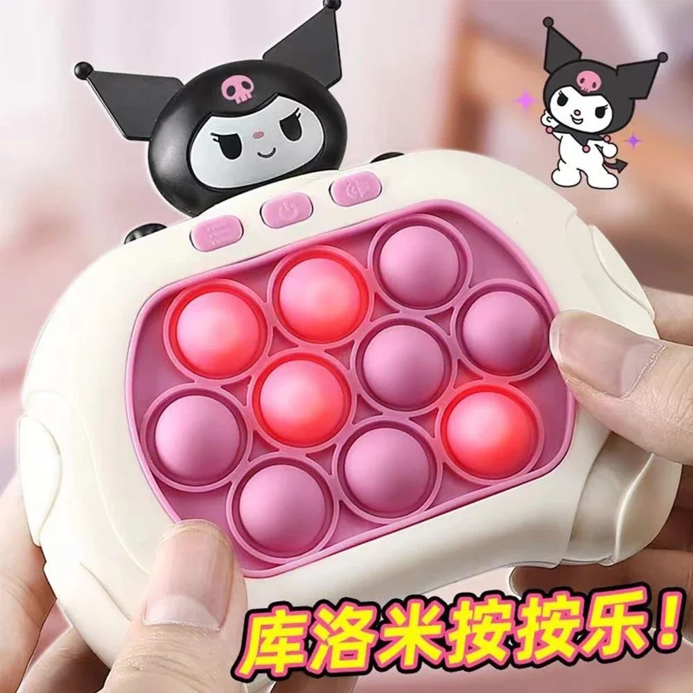 Kuromi Hello Kitty Quick Push Game Machine Anime Sanrios Decompress Parent-Child Educational Toy Creative Puzzle Game Wholesale