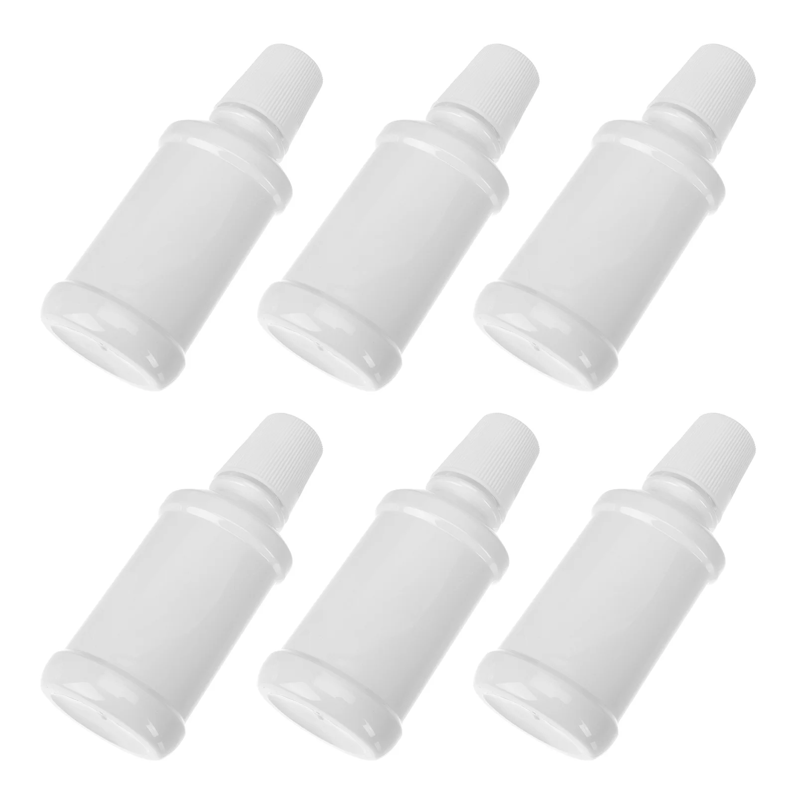 

6pcs Portable Mouthwash Bottle Simple Travel Sub Bottle Leakproof Refillable Container Compact Multipurpose Storage For Oral