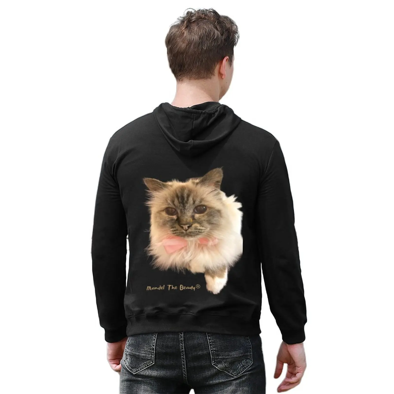 بيرمان كات MandelTheBeauty هوديي الملابس الجمالية الرجال قميص العرق الملابس الكورية الرجال هوديس