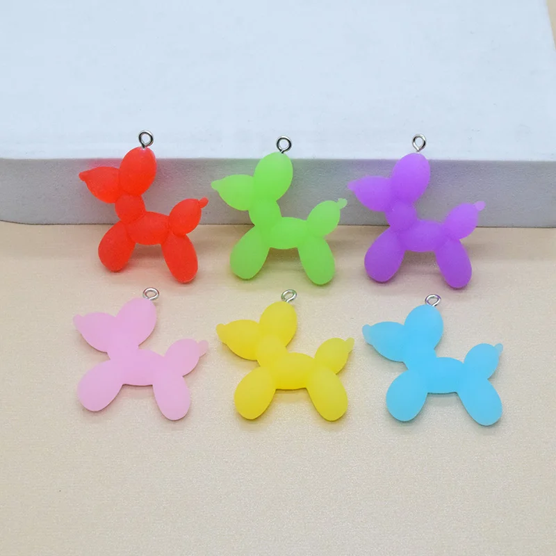 10/12pcs Cute Frosted Dog Collar Tag Resin Charms Popular Cute Earring Charms Supplies Diy Keychain Pendants Jewelry Make W51