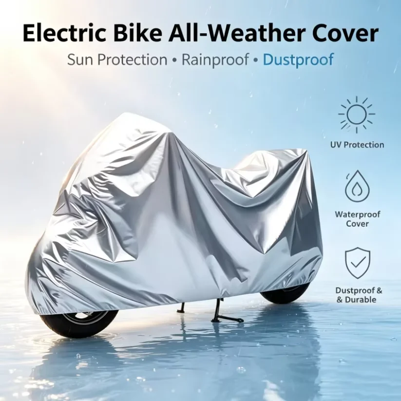 Waterproof Universal Motorcycle Cover All-Inclusive Rain Sun Protective Cover, Perfect for Rainy Weather