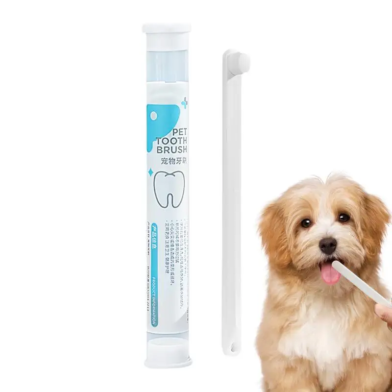 Dog Teeth Cleaning Cat Soft Bristles For Bad Breath Dog Cleaning Brush Oral Care Round-Headed Pet Cleaning Supplies Tooth