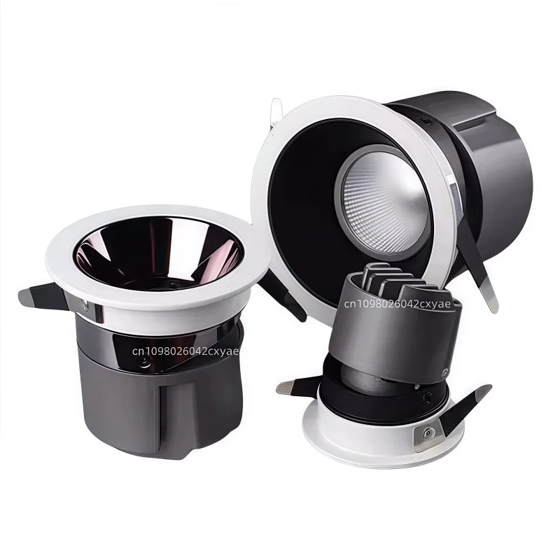 

Светодиодные потолочные светильники с регулируемой яркостью, прожекторы COB, антибликовые потолочные светильники, внутреннее освещение гостиной AC85-265V, лампы для отелей и дома