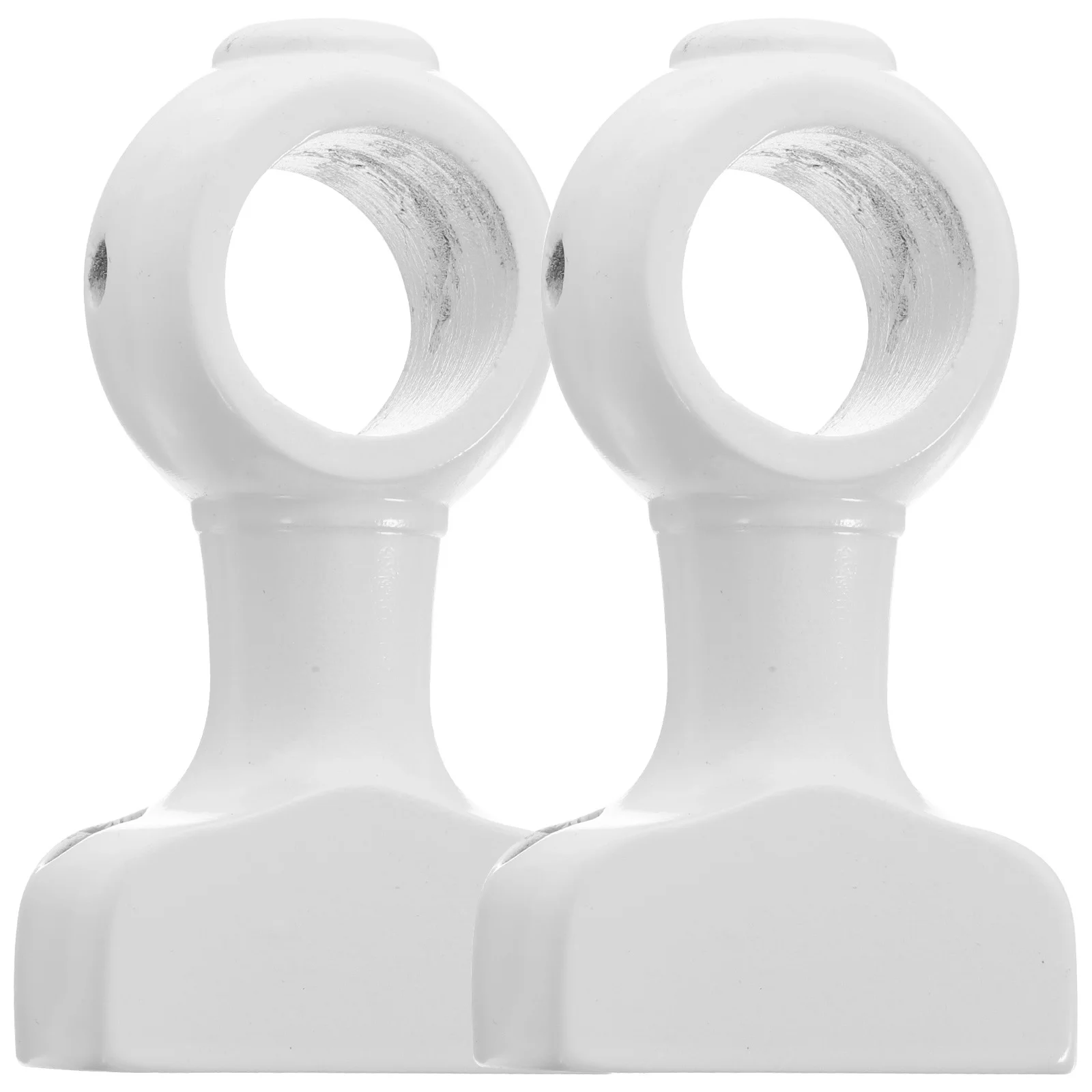 

2pcs Wooden Curtain Rod Brackets For Wall Strong Bearing Capacity Easy Install Smooth Finish Modern Simple Style For Living Room