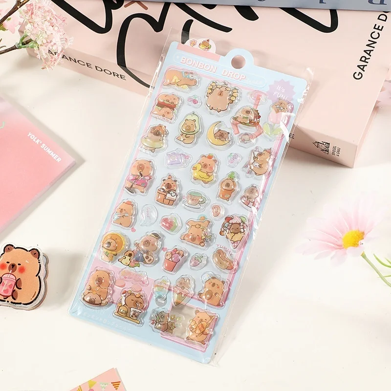 Hot Selling 3D Reliëf Meerdere Modellen Stickers Kuromi Leuke Cartoon DIY Mobiele Case Decoratie Driedimensionale Stickers Gift