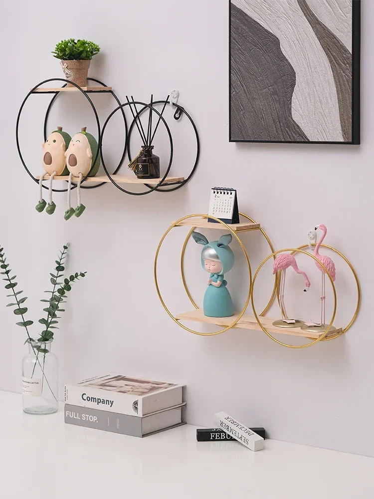 

Room storage rack ins decoration wall circular wall hanging decoration