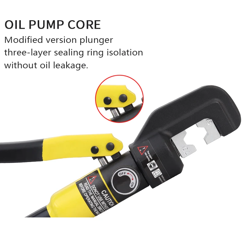 Hydraulic Crimping Tool Hydraulic Crimping Plier Hydraulic Compression Tool YQK-70 Range 4-70mm2 Pressure 5-6T