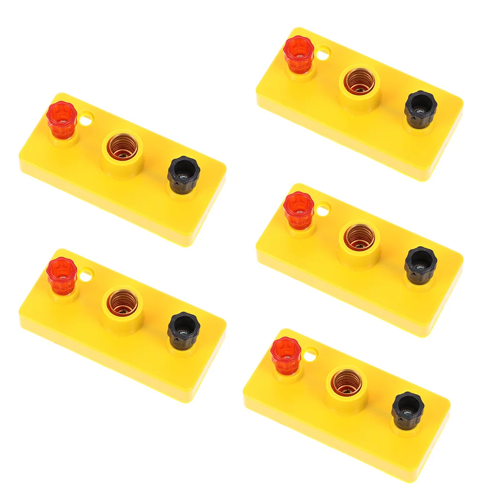 5Pcs Physics Laboratory Equipment Teaching Lamp Holder for Electrical Experiments Safe Sturdy Design for Physical Lamp Base