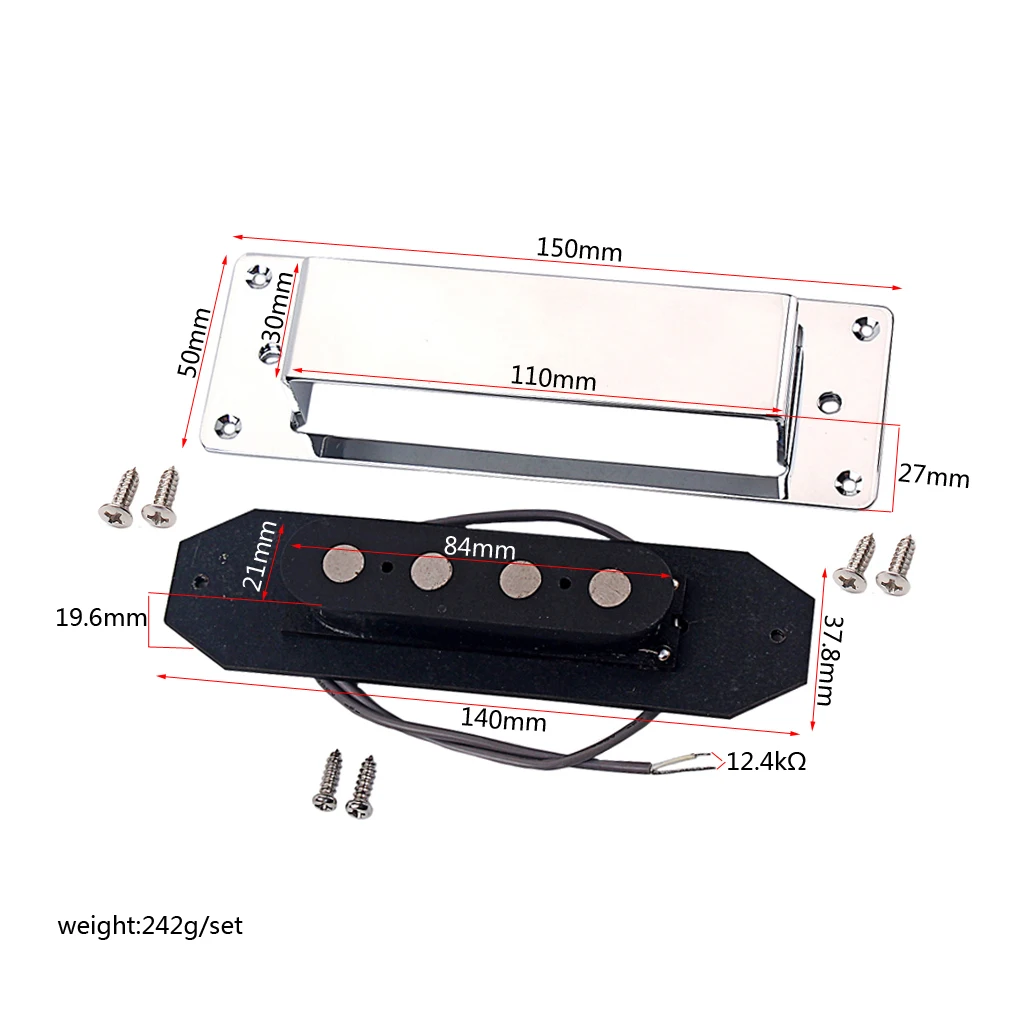 4 Strings electric bass Pickup for four strings bass guitar accessories guitar pickup