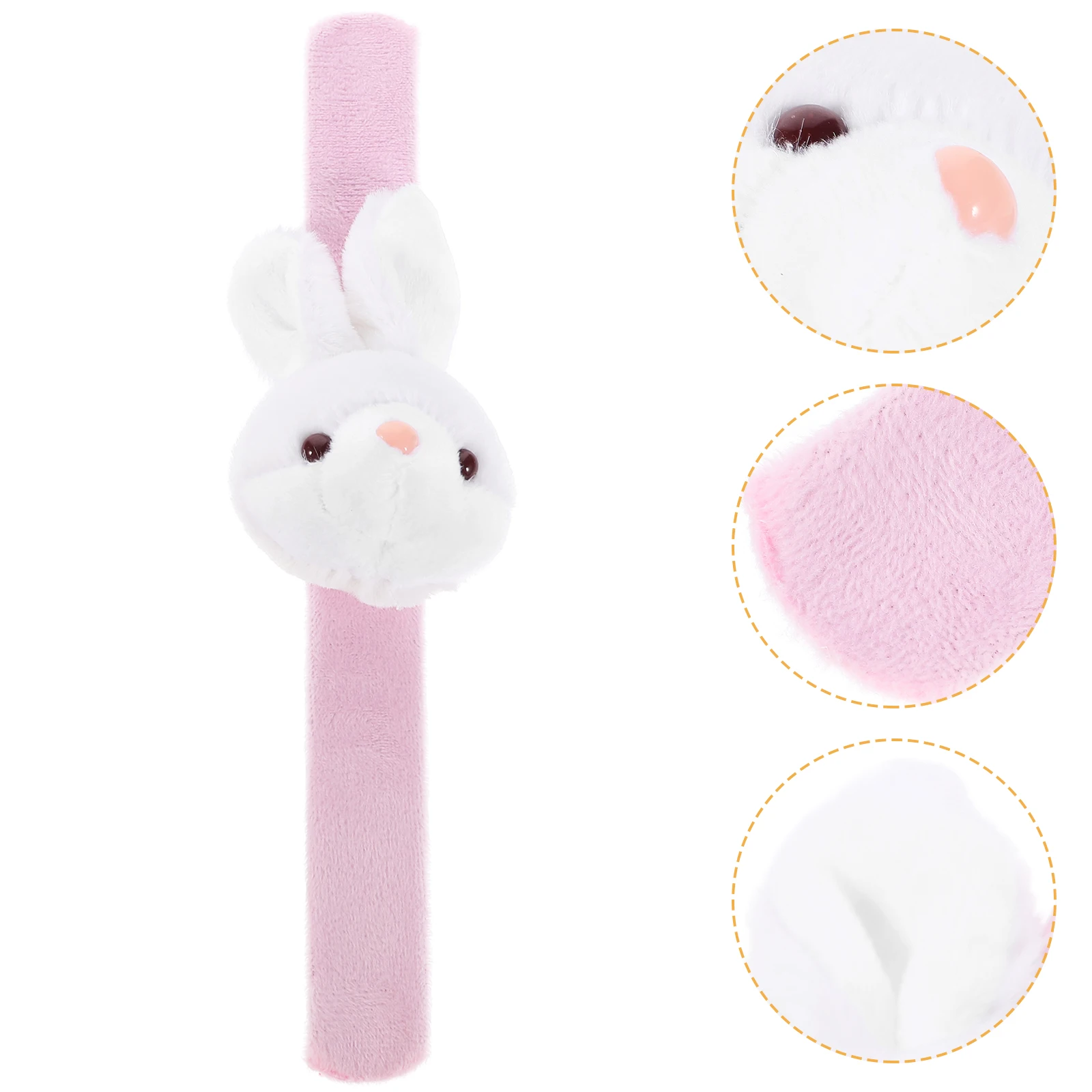 

1pc Simulation Rabbit Bracelet Animal Patting Band Toy Jungle Animal Slap Bracelet Birthday Favors Kids Gifts