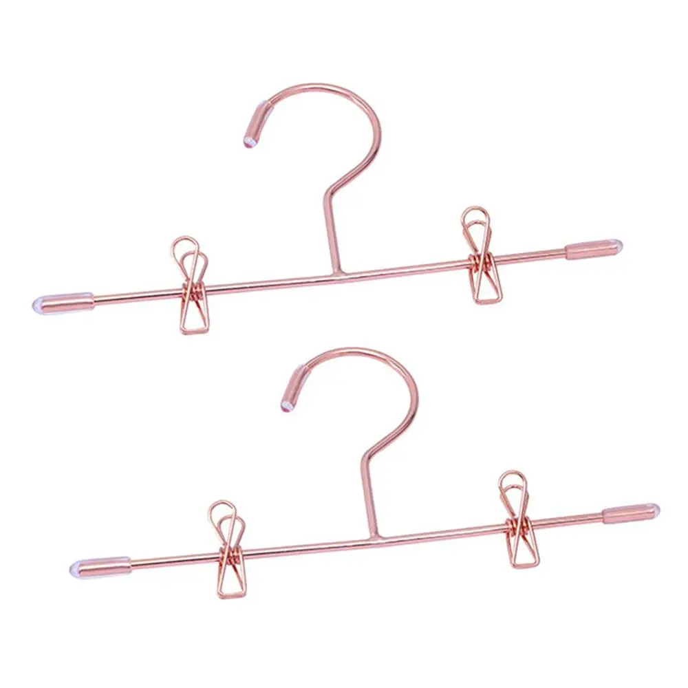 5PCS Gold Silver Doll Clothes Hangers Metal 75mm/120mm Miniature Hanger Dollhouse Furniture Doll Accessories