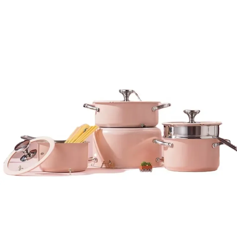 304 Stainless Steel Korean Style Caserole Set Cooking Pots Cookware Sets Korean Kitchenware Set Utensil