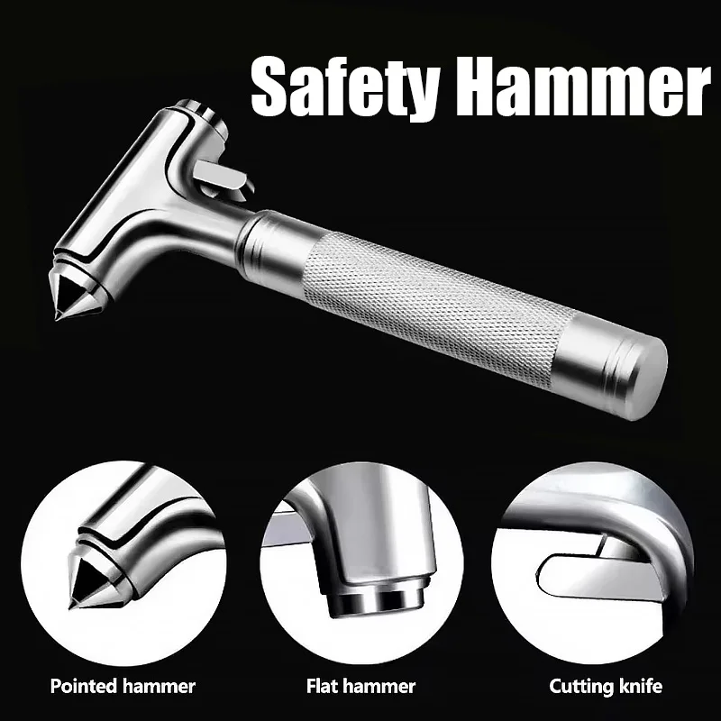 Car Safety Hammer Car Window Breaker Emergency Hammer with Seat Belt Cutter for Auto Rescue Escape Life Saver Hammer