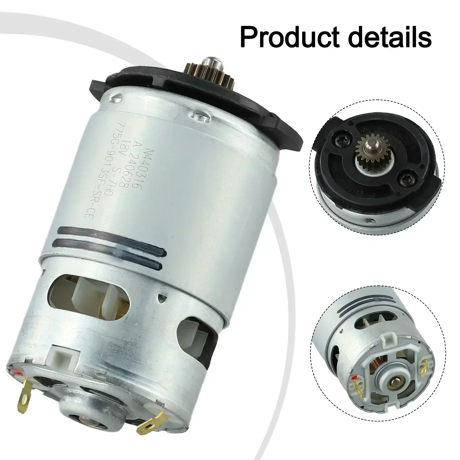 

DC 18V Metal Motor N376649 18 Teeth, Suitable For DCD776 Cordless Electric Drill Screwdriver Power Tool Replacement Accessories