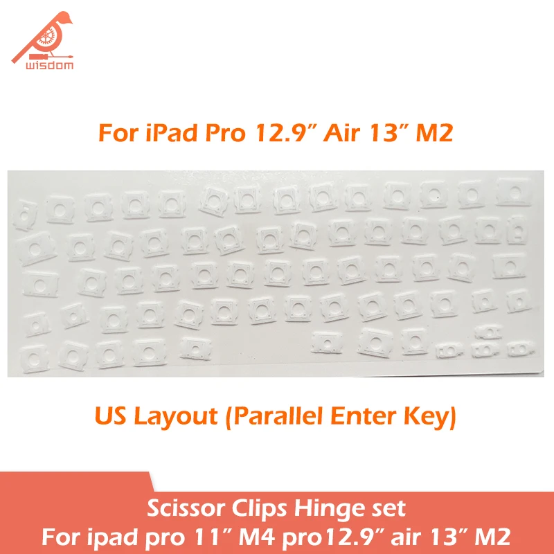US Layout Complete Full Set Scissor Clips Hinge For iPad Pro 11