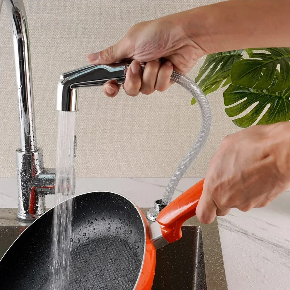 Efficace per l'uso quotidiano cucina di casa lavello da cucina spruzzatore rubinetto spruzzatore sostituzione antigraffio finitura nichel spazzolato