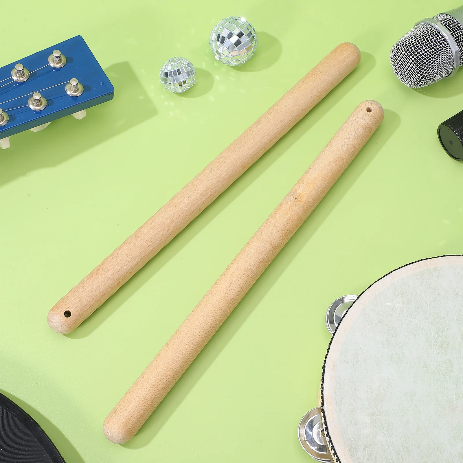 

1Pair Wooden Drumsticks for Smooth Surface Percussion Instrument Accessories Rhythm Sticks for Music Learning Fun Gift