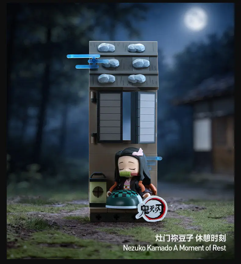 Original POPMART Demon Slayer Kimetsu no Yaiba Mugen Train Arc Bausteine Blindbox Anime Deko Figuren Sammelspielzeug – Detail 10