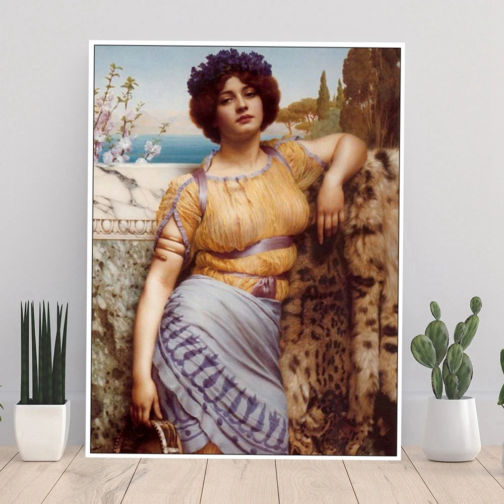 John William Godward Art Woman 5D DIY AB Drills Diamond Painting Sweet Dreams Fantasy Cross Stitch Embroidery Mosaic Home Decor