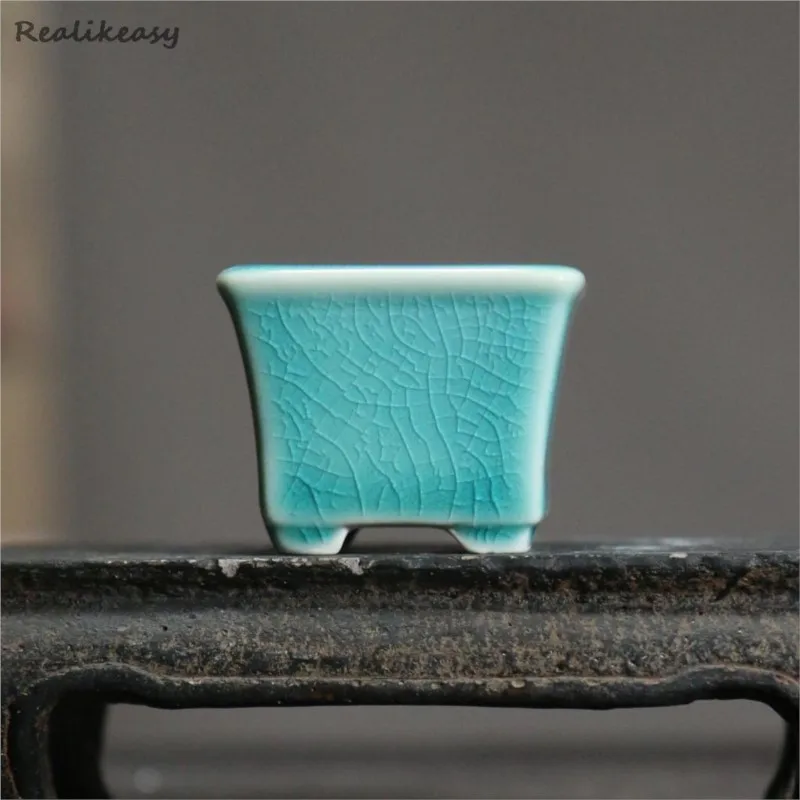 Chinese Yixing Purple Clay Flower Pot Ceramic Bonsai Pot Multifunctional Succulent Flower Pot Antique Handmade  Flower Pot LC292