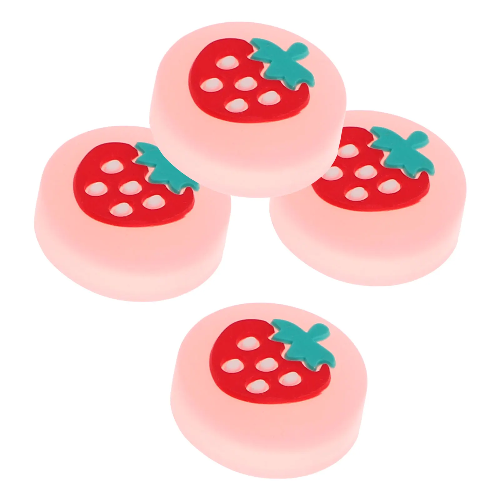 

4pcs Joystick Caps Glow Dark Switch Thumb Grips Comfortable Durable Easy Installation Controller Accessories Anti Scratch