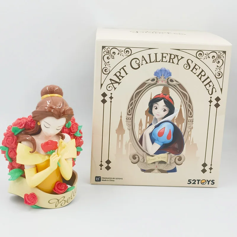 Оригинальная серия принцесс Диснея, художественная галерея, слепая коробка, фигурка Белоснежки Ариэль, Золушка, настольные украшения, коллекция игрушек, подарки