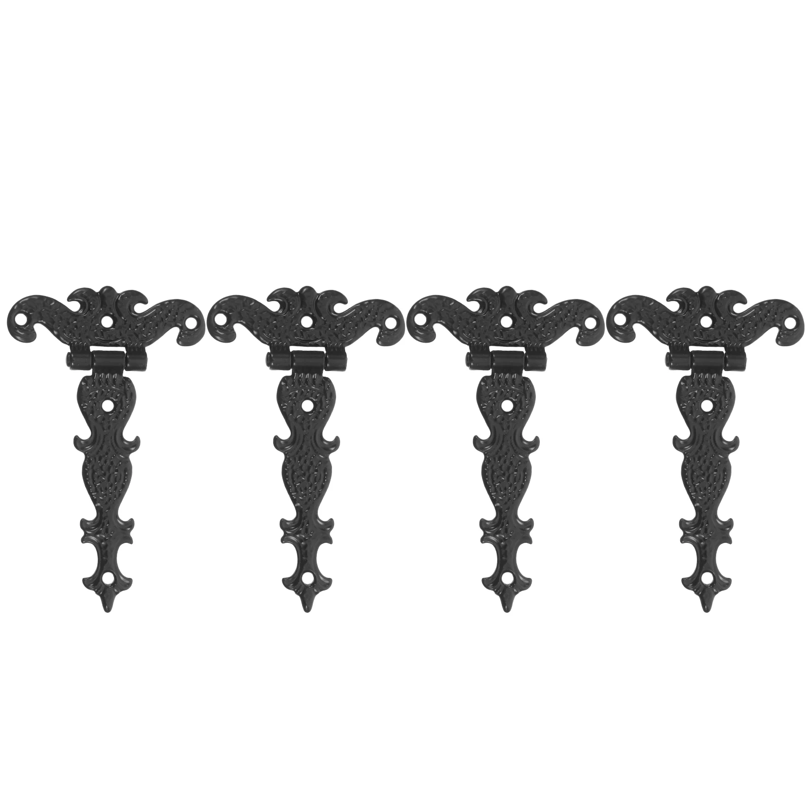 

4Pcs Vintage Hinges Zinc Alloy Retro Decorative Hardware for Wooden Jewelry Box Cabinet Furniture Trunk Repair