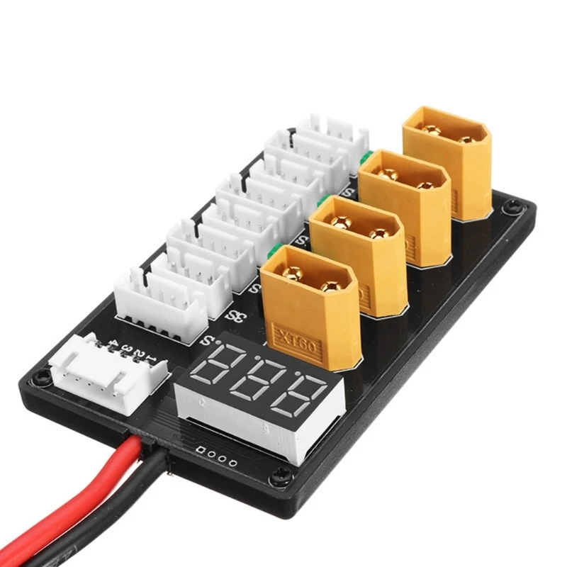 3S 4S Lithium Battery Parallel Balanced Charging Board With 5P Ribbon Cable 22AWG Cable 30Amp Fuses Protections