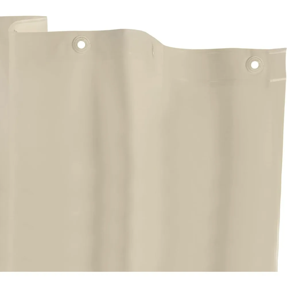 

Легкая 3-метровая водонепроницаемая подкладка для занавески для душа с прочными люверсами и утяжеленным магнитным краем