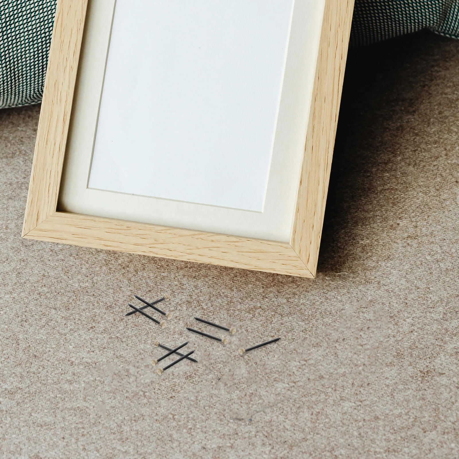 

50pcs Photo Frame Hanging Nails Copper Head Wall Home Hanger Durable Reliable Easy Installation Poster Frame Hardware