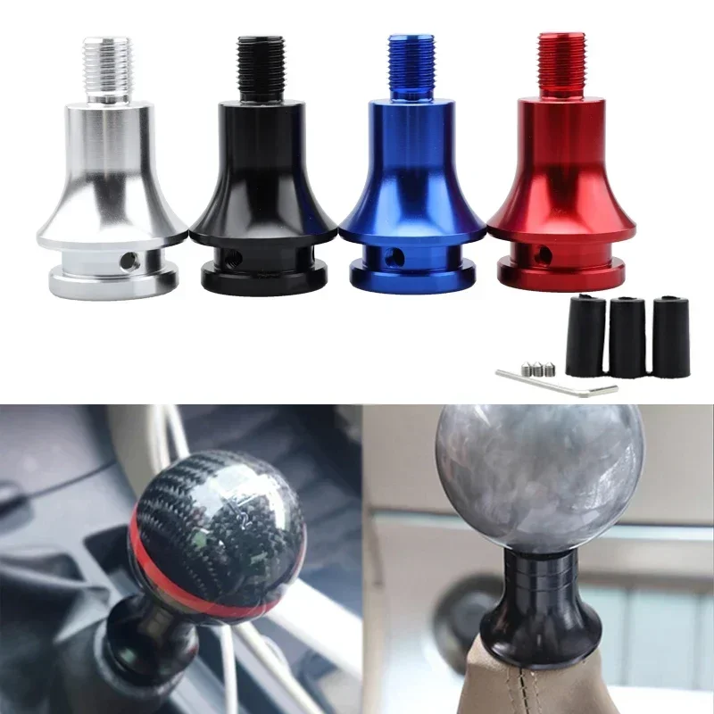 Universal Car Manual Gear Shift Knob Adapter For M12x1.25 Thread Aluminum Alloy