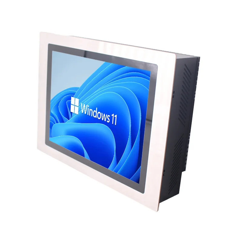 15 Inch IP65 Rugged Stainless Steel Industrial Panel PC with Desktop Compatibility and VGA Output