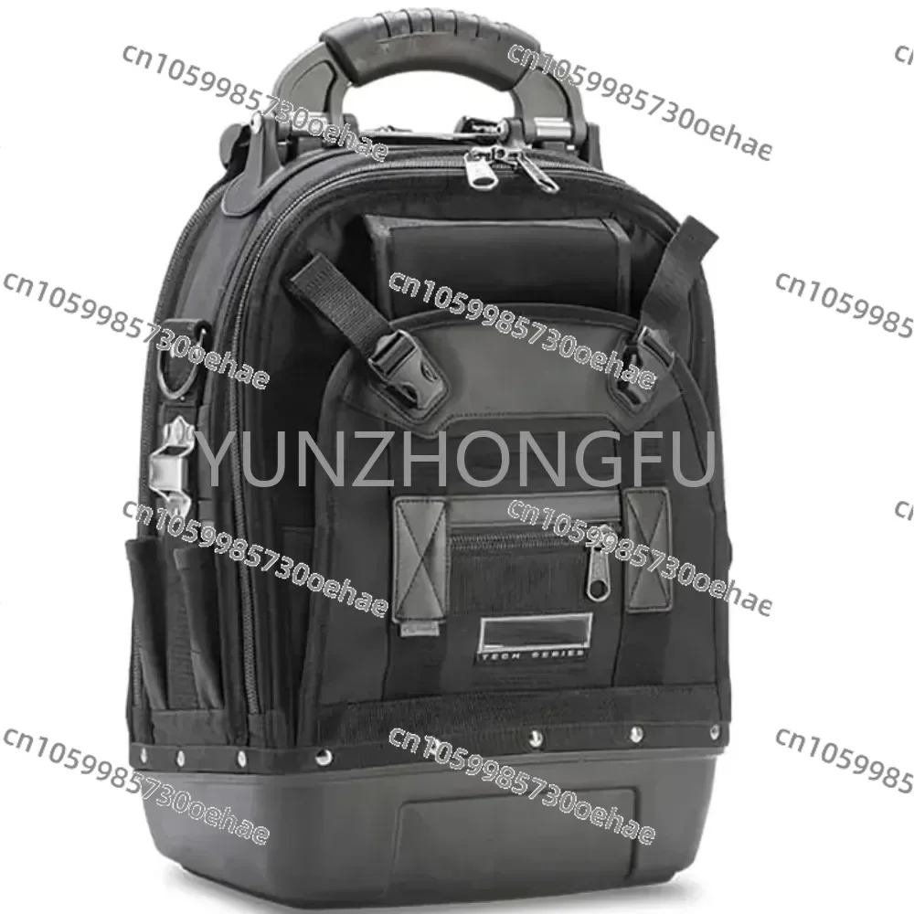 Black Factory Custom Tool Bag Large Capacity Waterproof Electricians Tool Kit Durable Polyester Storage Tool Bag