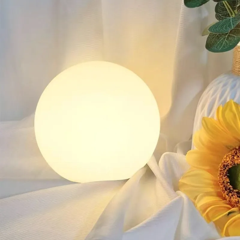 

Лунная светодиодная настольная лампа для вечеринки, светящийся шаровой светильник, домашний торшер, украшение сада, домашнее ландшафтное освещение с вилкой