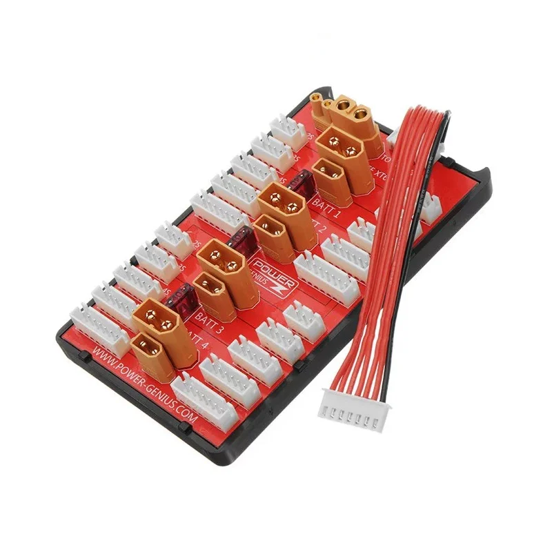 XT60 / XT90 / XT30 /JST / T Plug Lipo Battery Parallel Charging Board 2-6S 2-8S For IMAX B6 B6AC B8 Quick Charge RC Models Parts