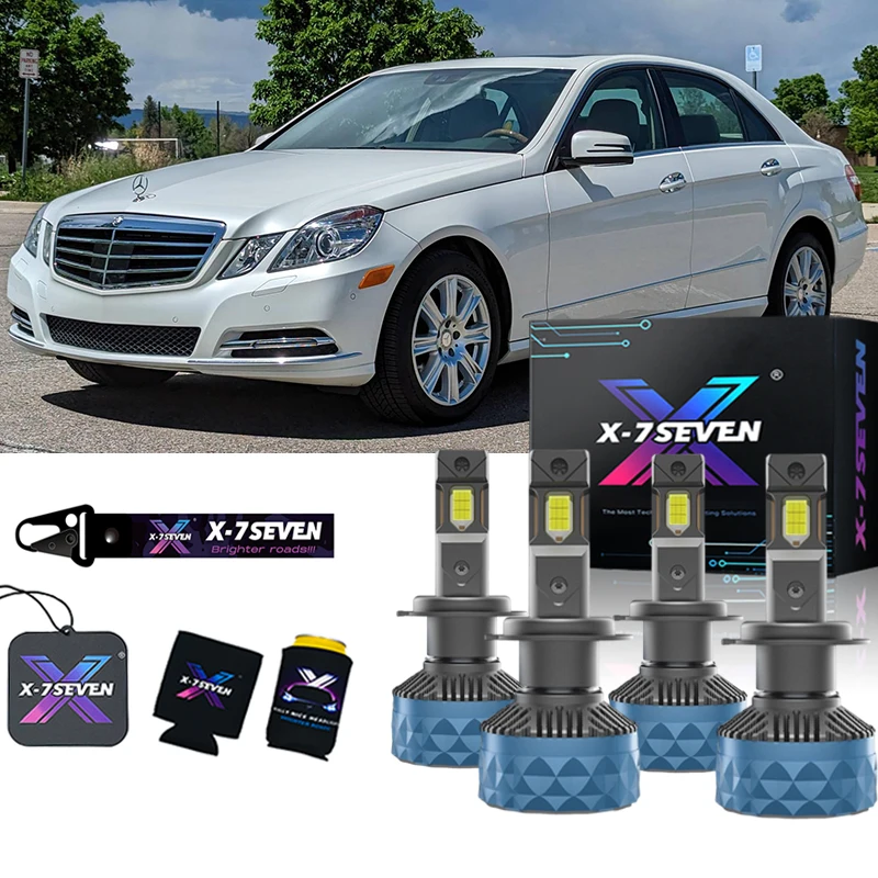 X-7SEVEN X-Apollo Plus FOR 2011-2013 MERCEDES BEN* E350 H7 LED HEADLIGHT BULBS 6500K