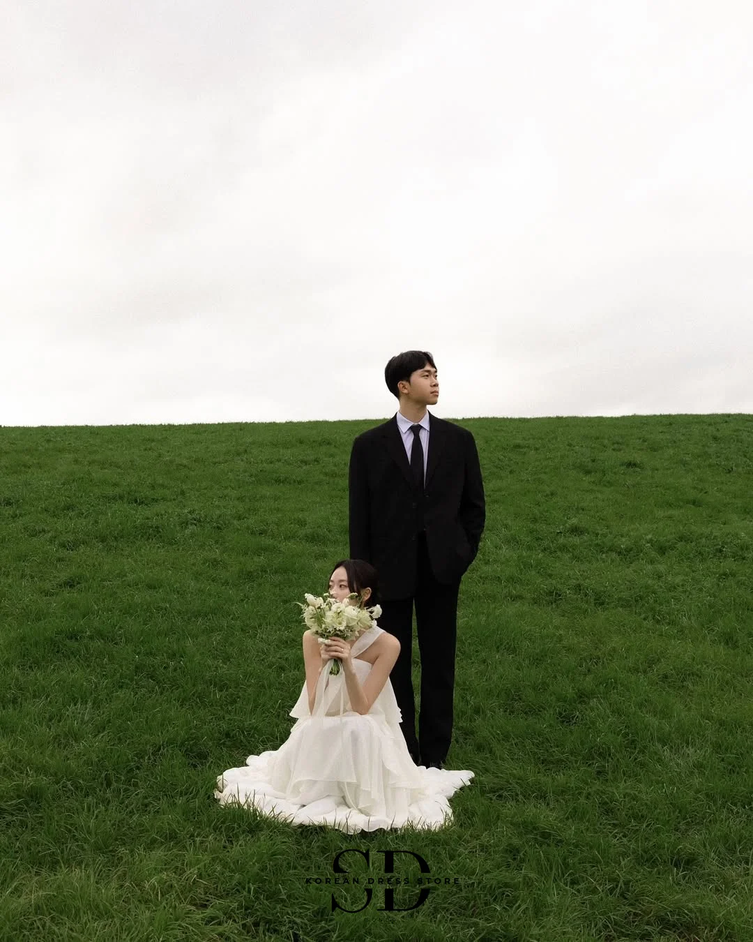 Sondr Halter Tiered Chiffon Outdoor Wedding Dresses Korean Style Customized A Line Fairy Wedding Snap Dresses Party Gown