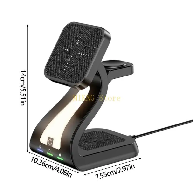 ملمس ABS اللاسلكي المغناطيسي مناسبة لمشاهدة الهاتف Fast 15W Fast 15W شحن في الليل أفضل بيع