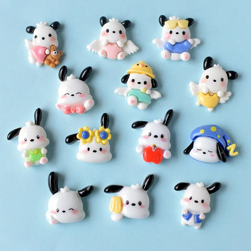 10pcs Kawaii Cartoon Lovely Dog Flatback Scrapbooking Embellishments for Crafting DIY Jewelry Craft Decoration Accessories