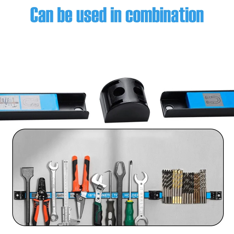 8/12/18inch Magnetic Tool Holder Powerful Magnet For Mechanical Workshop Tools Storage Rack Garage Wall Wrench Pliers Organizer