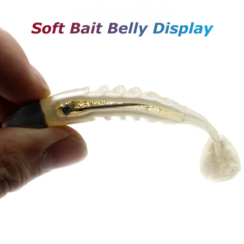 2 Replacements Lead Fish Head Soft Bait Fishing Lures Crankbait Offset Hook 15g 25g Jigging Fishing Tackle T Tail Sea Bass Lure